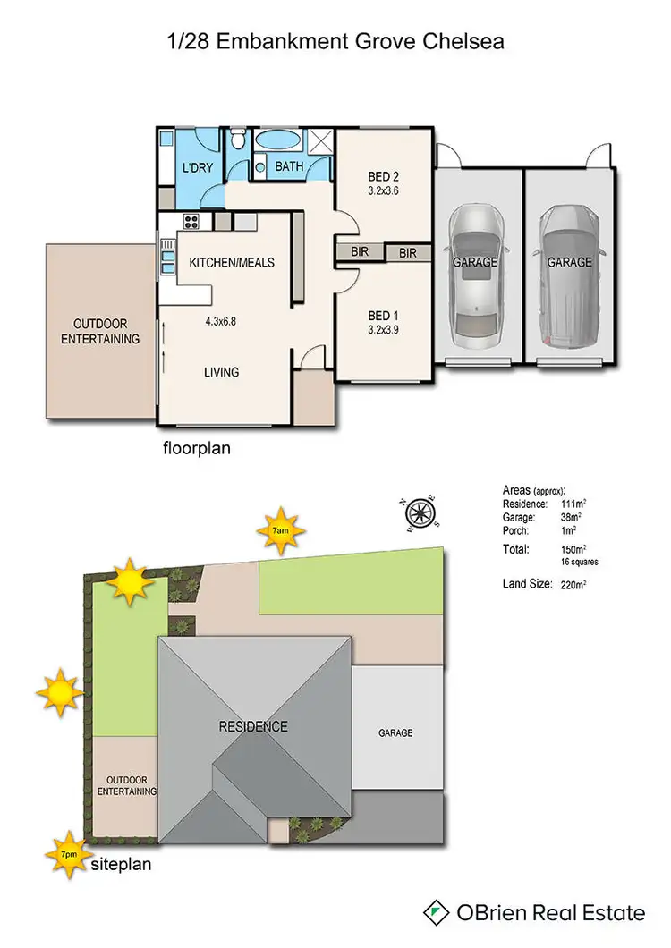 Floorplan of Homely unit listing, 1/28 Embankment Grove, Chelsea VIC 3196