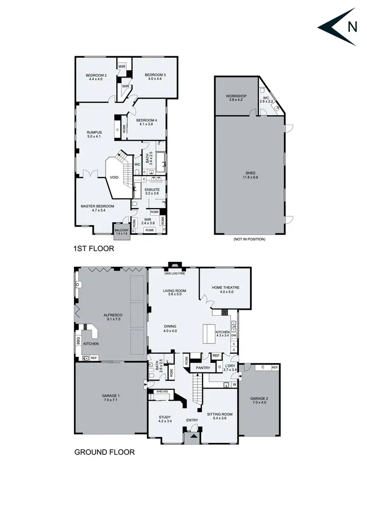Floorplan of Homely house listing, 12 Buchanan Court, Taylors Lakes VIC 3038