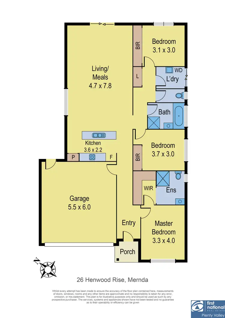 Floorplan of Homely house listing, 26 Henwood Rise, Mernda VIC 3754