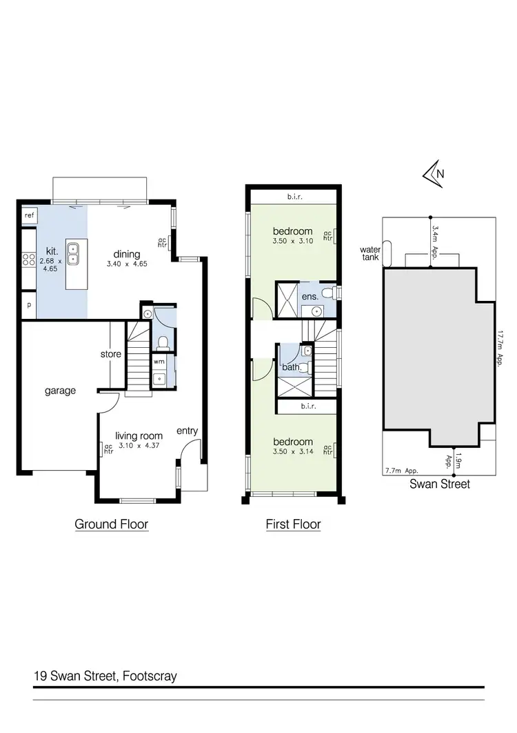 Floorplan of Homely house listing, 19 Swan Street, Footscray VIC 3011