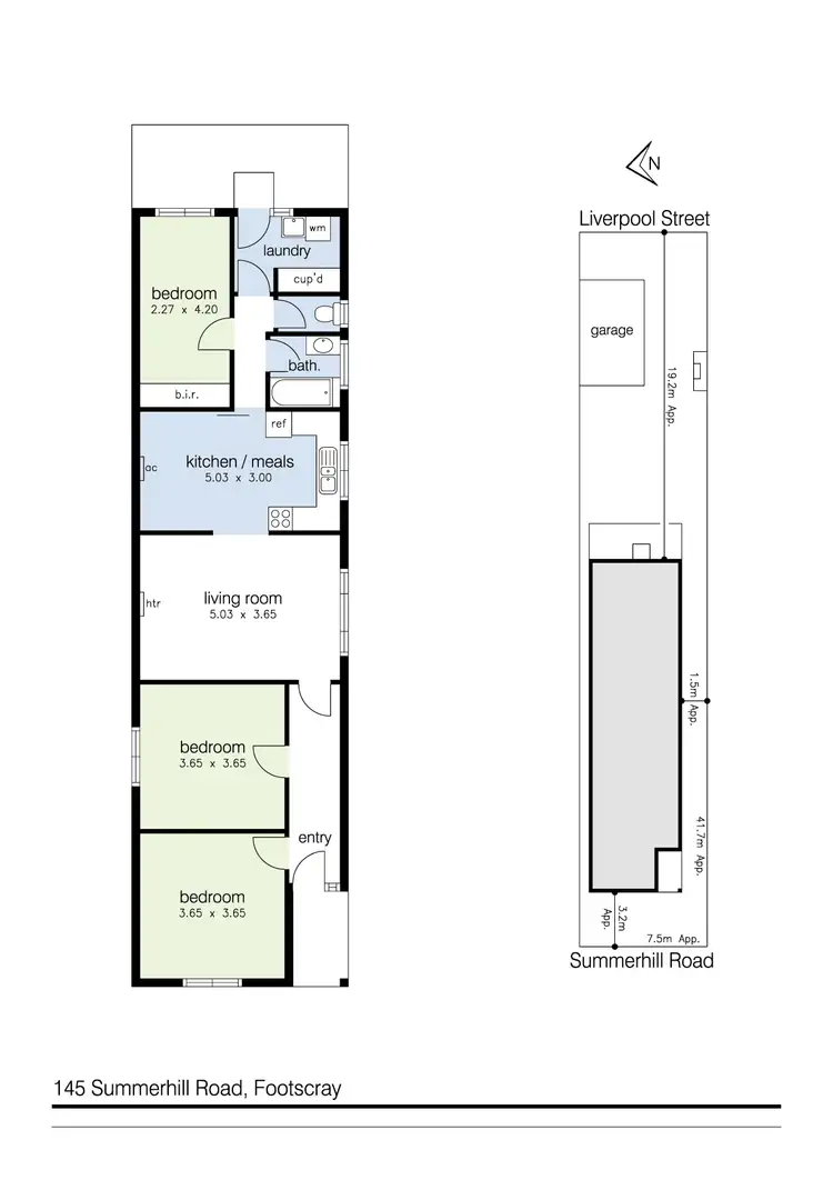Floorplan of Homely house listing, 145 Summerhill Road, Footscray VIC 3011