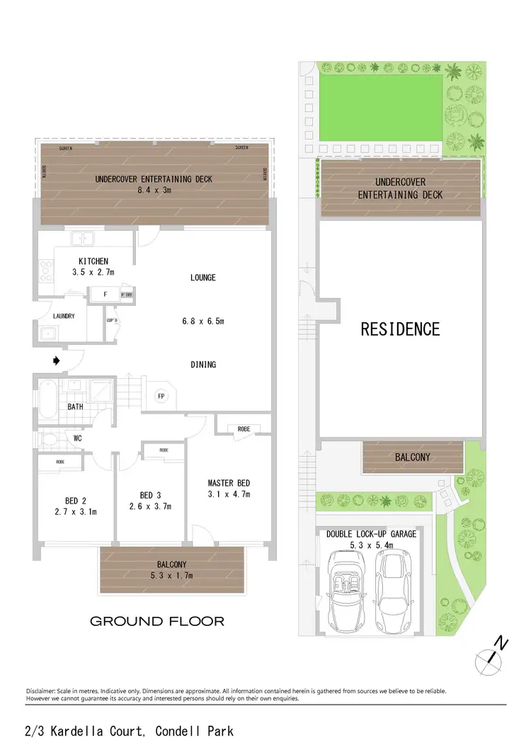 Floorplan of Homely villa listing, 3/2 Kardella Court, Condell Park NSW 2200