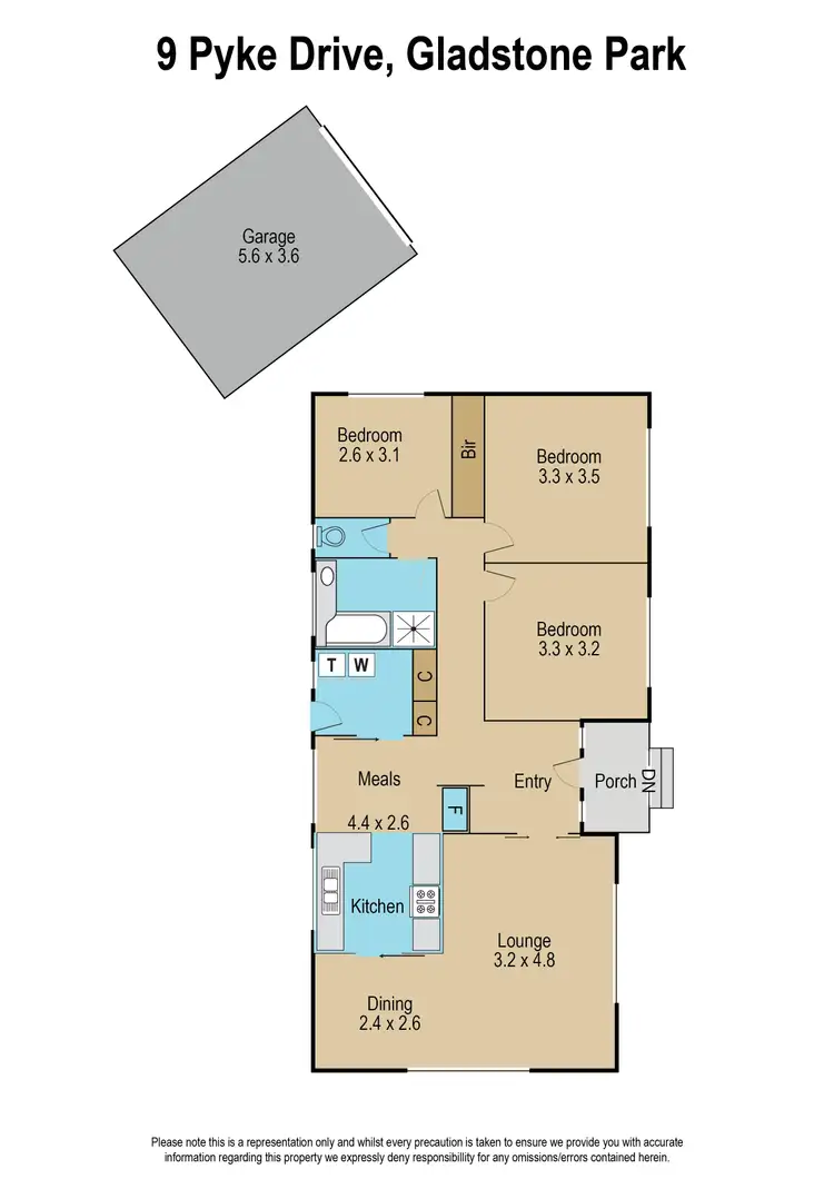 Floorplan of Homely house listing, 9 Pyke Drive, Gladstone Park VIC 3043