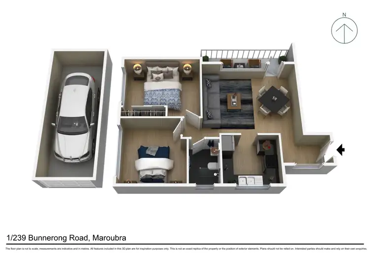 Floorplan of Homely apartment listing, 1/239 Bunnerong Road, Maroubra NSW 2035