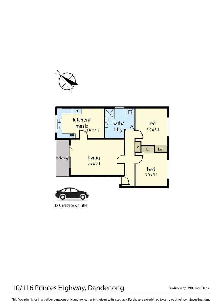Floorplan of Homely apartment listing, 10/116 Princes Highway, Dandenong VIC 3175