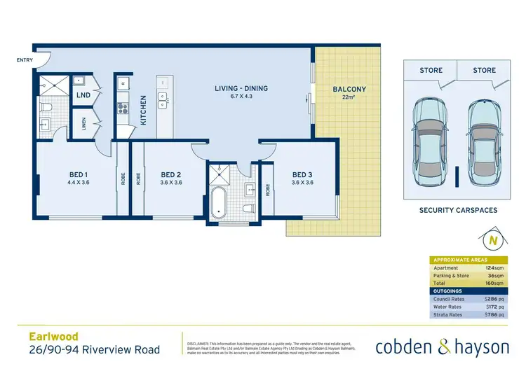 Floorplan of Homely apartment listing, 26/90-94 Riverview Road, Earlwood NSW 2206