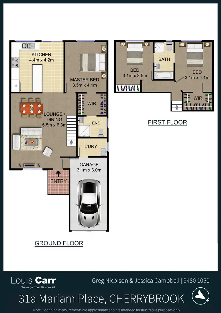 Floorplan of Homely semi-detached listing, 31A Mariam Place, Cherrybrook NSW 2126