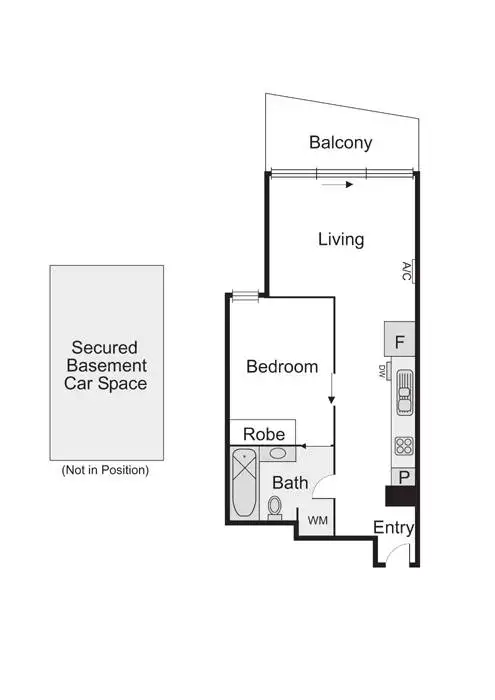 Floorplan of Homely apartment listing, 113/99 Nott Street, Port Melbourne VIC 3207