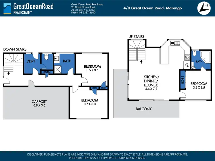 Floorplan of Homely house listing, 4/9 Great Ocean Road, Marengo VIC 3233