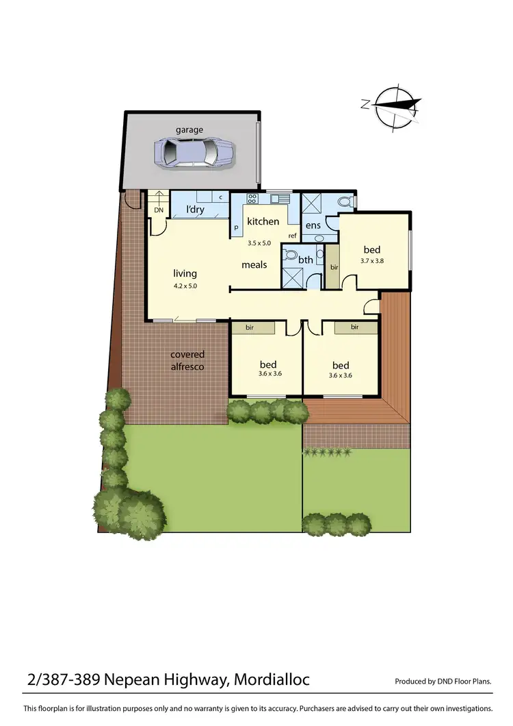 Floorplan of Homely unit listing, 2/387-389 Nepean Highway, Mordialloc VIC 3195