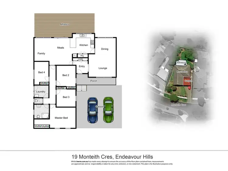 Floorplan of Homely house listing, 19 Monteith Crescent, Endeavour Hills VIC 3802