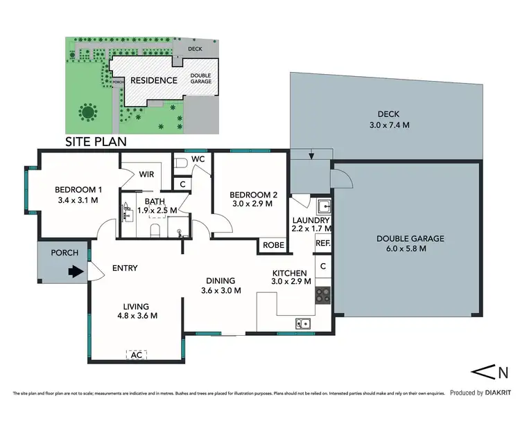 Floorplan of Homely unit listing, 1/116 Bentons Road, Mount Martha VIC 3934