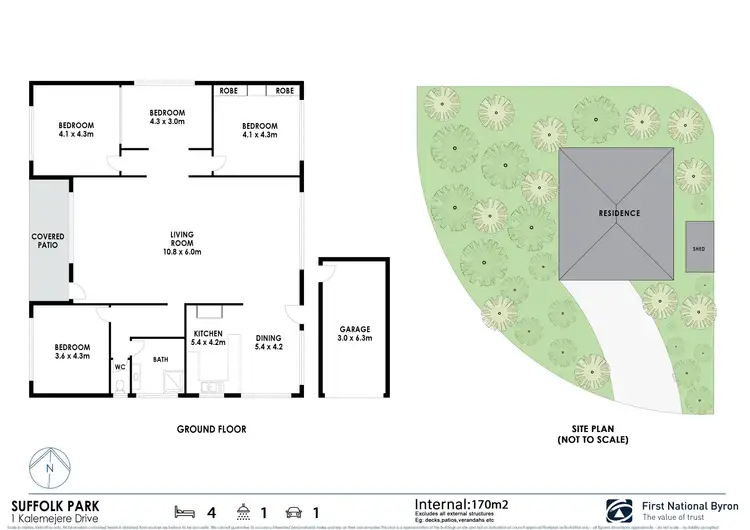 Floorplan of Homely house listing, 1 Kalemajere Drive, Suffolk Park NSW 2481
