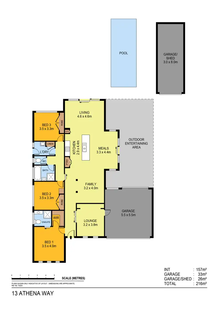 Floorplan of Homely house listing, 13 Athena Way, Strathfieldsaye VIC 3551