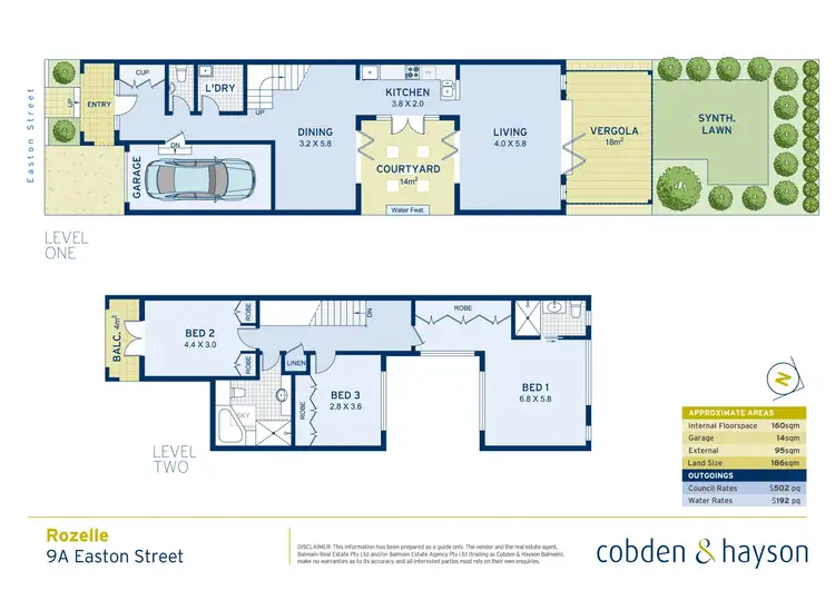Floorplan of Homely house listing, 9a Easton Street, Rozelle NSW 2039