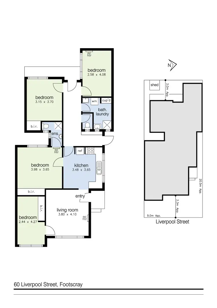 Floorplan of Homely house listing, 60 Liverpool Street, Footscray VIC 3011
