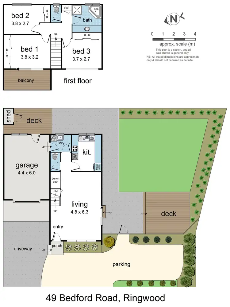 Floorplan of Homely house listing, 49 Bedford Road, Ringwood VIC 3134