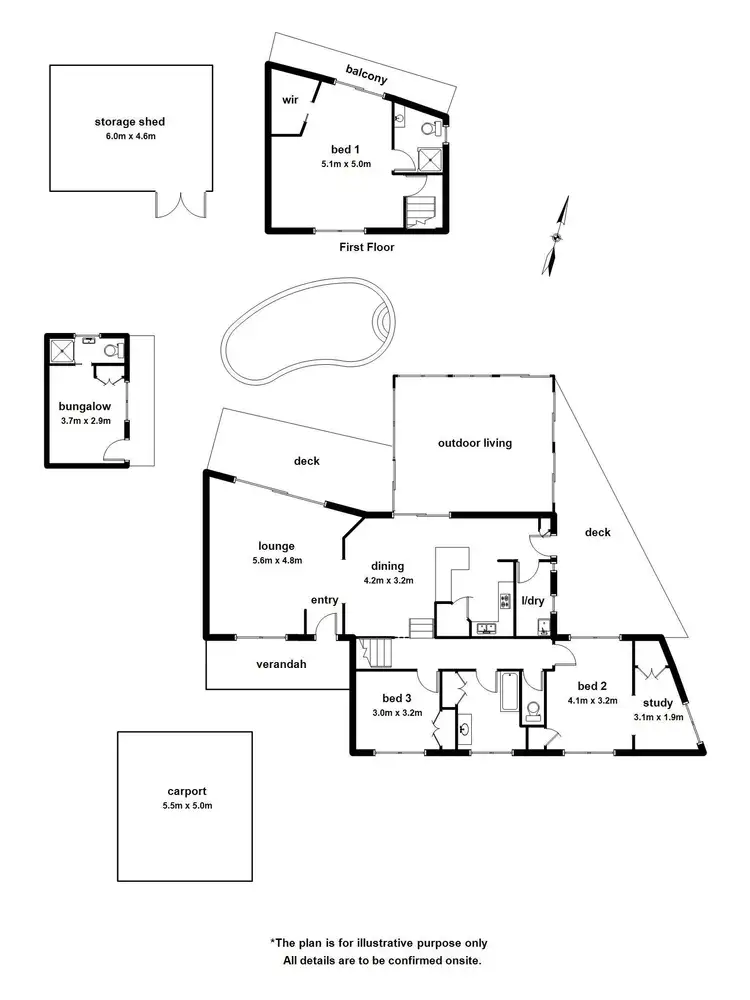 Floorplan of Homely house listing, 1 Creekbank Street, Upwey VIC 3158