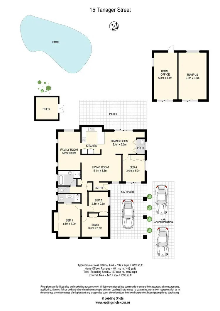 Floorplan of Homely house listing, 15 Tanager Street, Albany Creek QLD 4035