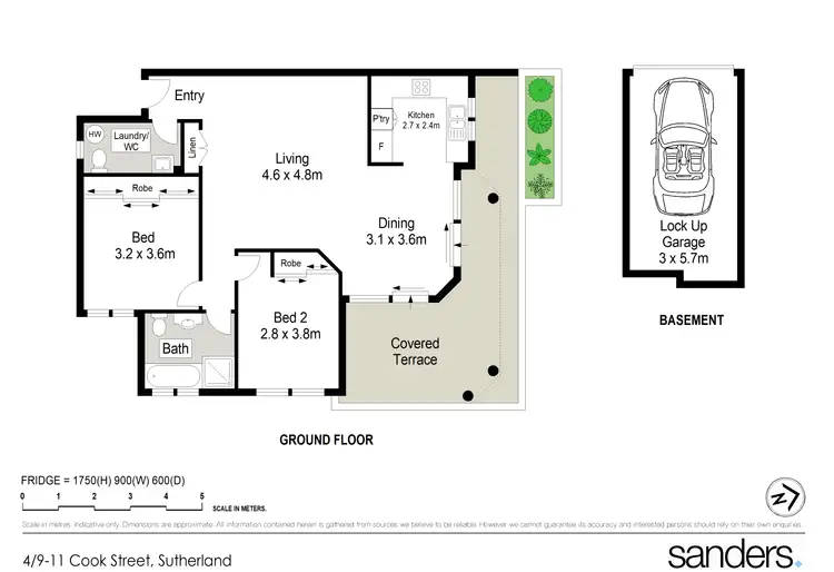 Floorplan of Homely unit listing, 4/9-11 Cook Street, Sutherland NSW 2232