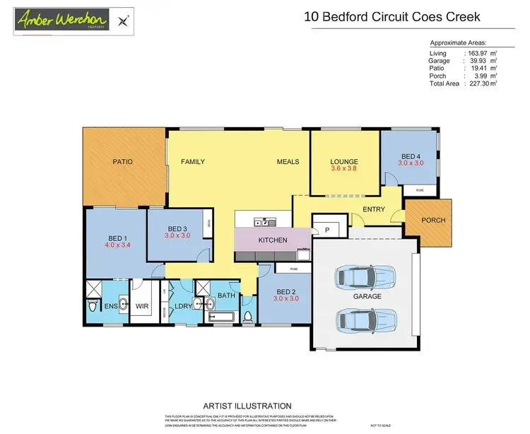 Floorplan of Homely house listing, 10 Bedford Circuit, Coes Creek QLD 4560