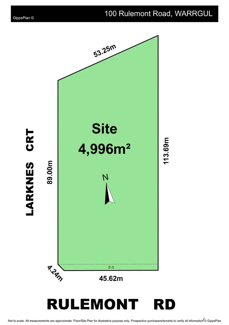 Floorplan of Homely land listing, 100 Rulemount Road, Warragul VIC 3820