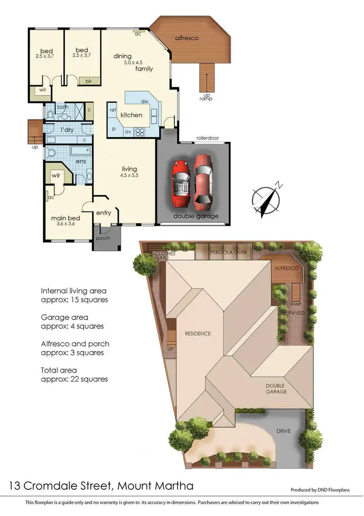 Floorplan of Homely unit listing, 13 Cromdale Street, Mount Martha VIC 3934