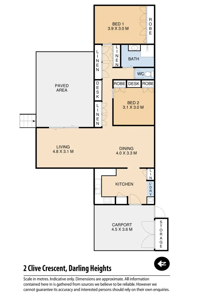Floorplan of Homely house listing, 2 Clive Crescent, Darling Heights QLD 4350