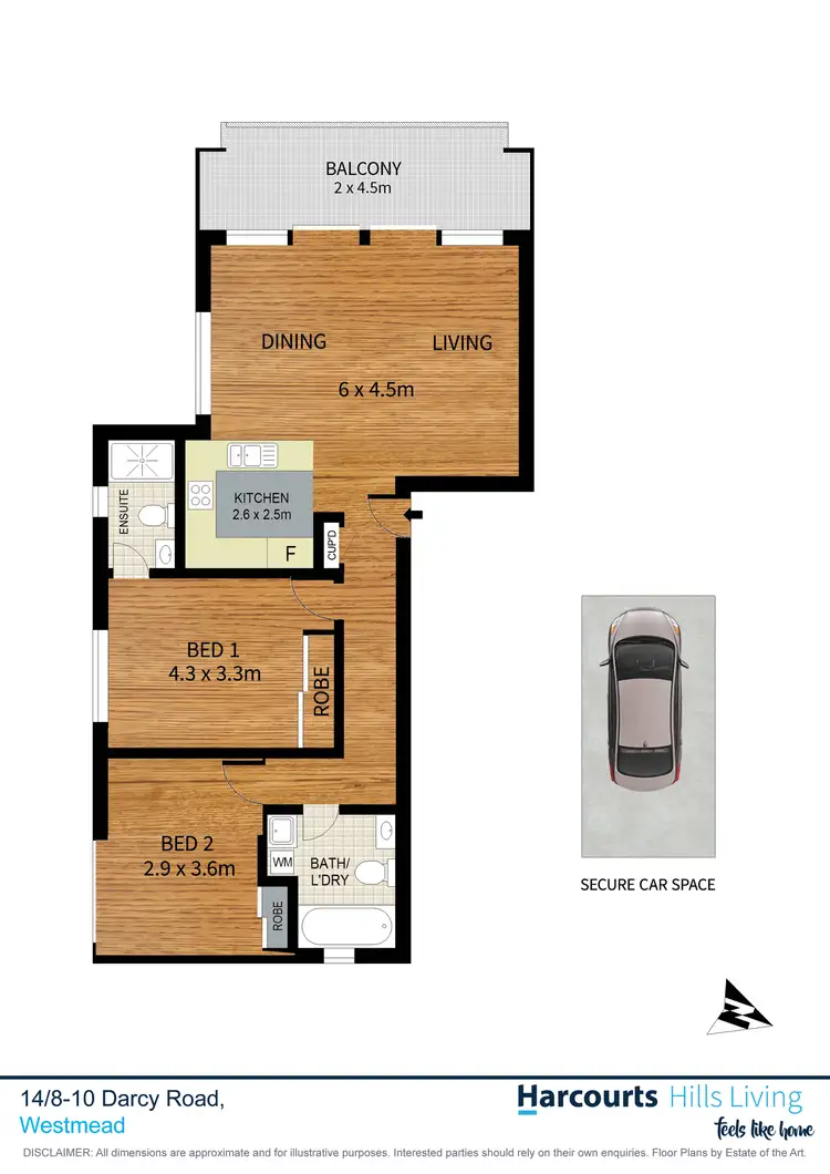Floorplan of Homely apartment listing, 14/8-10 Darcy Road, Westmead NSW 2145