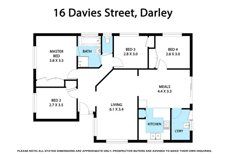 Floorplan of Homely house listing, 16 Davies Street, Darley VIC 3340