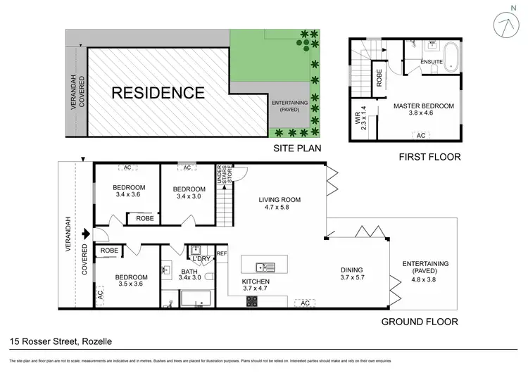 Floorplan of Homely house listing, 15 Rosser Street, Rozelle NSW 2039