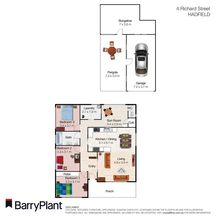 Floorplan of Homely house listing, 4 Richard Street, Hadfield VIC 3046
