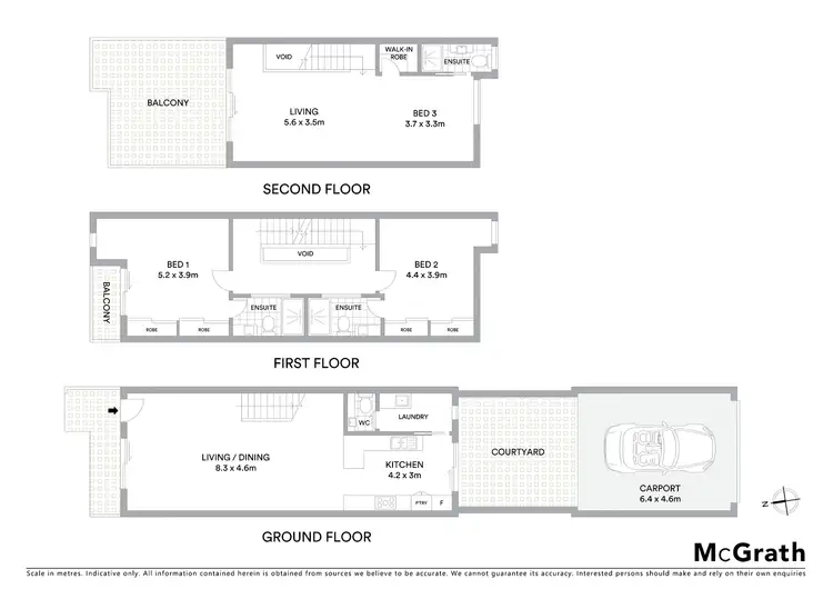 Floorplan of Homely townhouse listing, 1/11 York Street, Geelong VIC 3220