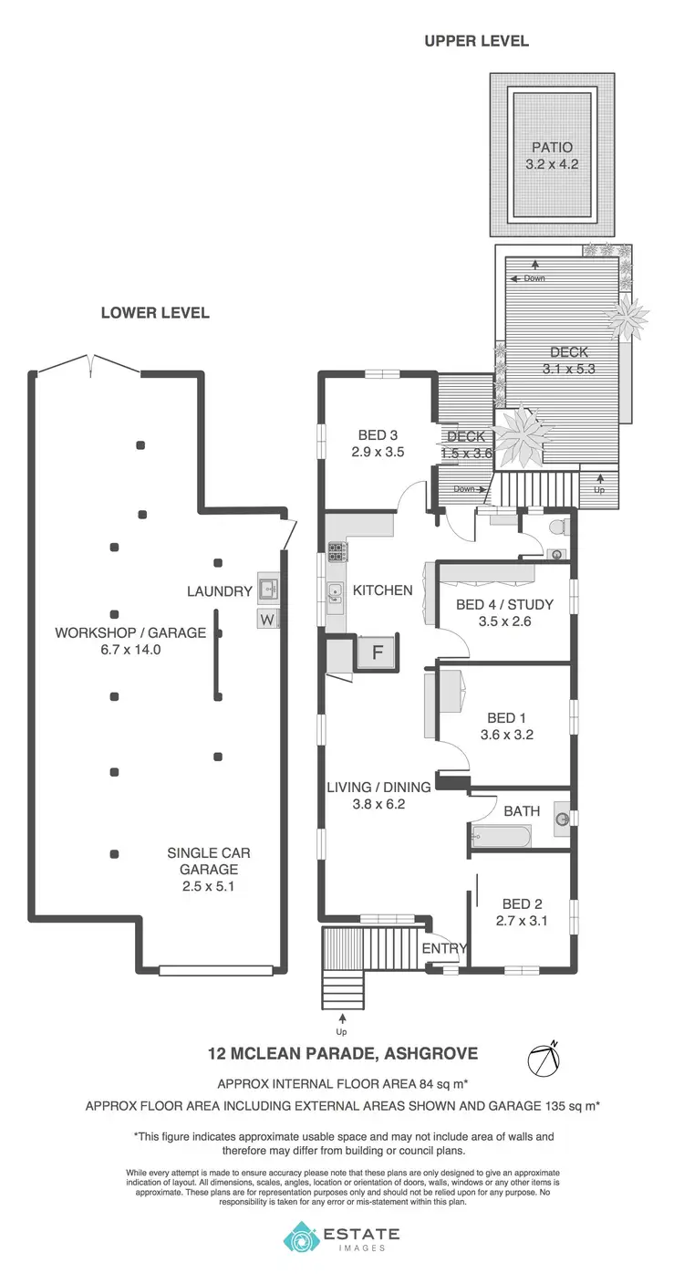 Floorplan of Homely house listing, 12 McLean Parade, Ashgrove QLD 4060