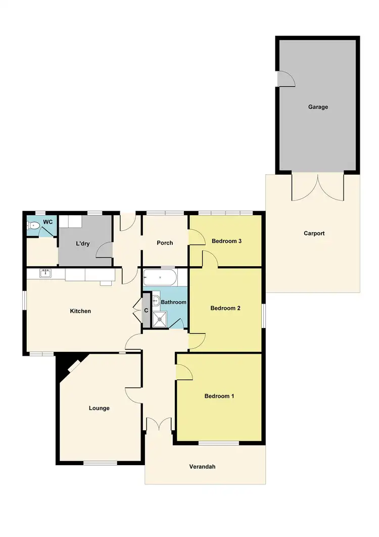 Floorplan of Homely house listing, 49 Kars Street, Maryborough VIC 3465