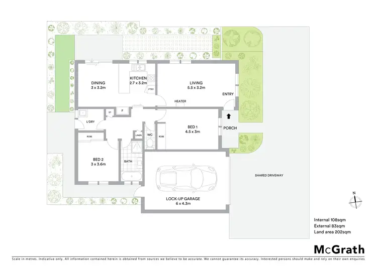 Floorplan of Homely unit listing, 2/133 Grove Road, Grovedale VIC 3216