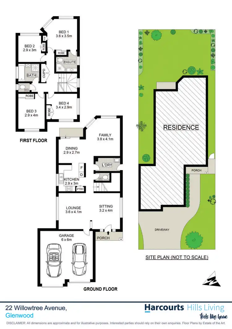 Floorplan of Homely house listing, 22 Willowtree Avenue, Glenwood NSW 2768
