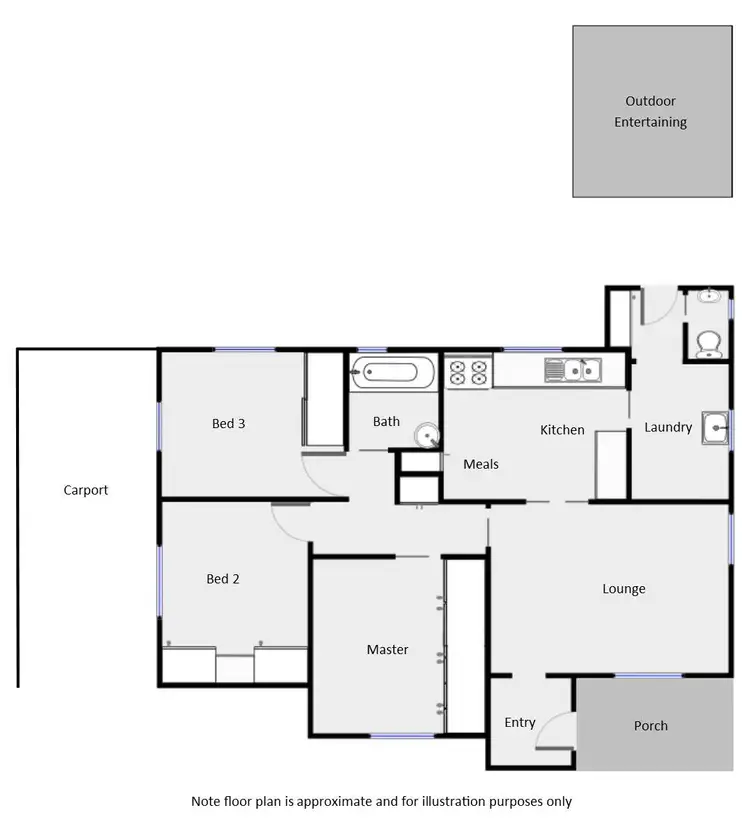 Floorplan of Homely house listing, 2 Hunter Street, Mildura VIC 3500