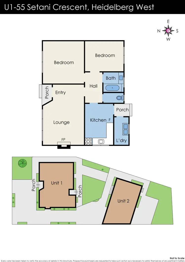 Floorplan of Homely house listing, 1/55 Setani Crescent, Heidelberg West VIC 3081