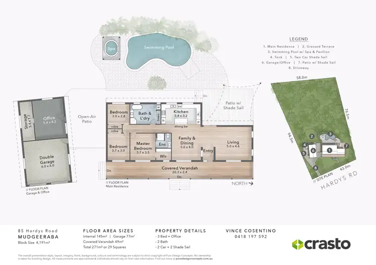 Floorplan of Homely house listing, 85 Hardys Road, Mudgeeraba QLD 4213