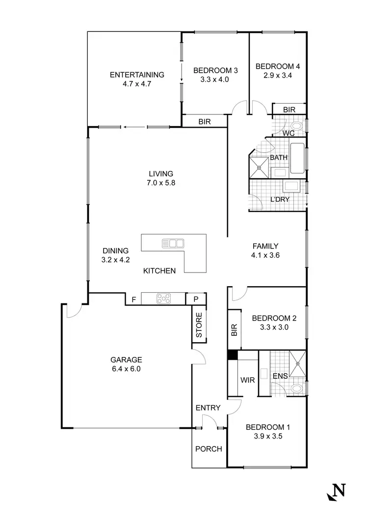 Floorplan of Homely house listing, 59 Norelle Crescent, Golden Square VIC 3555