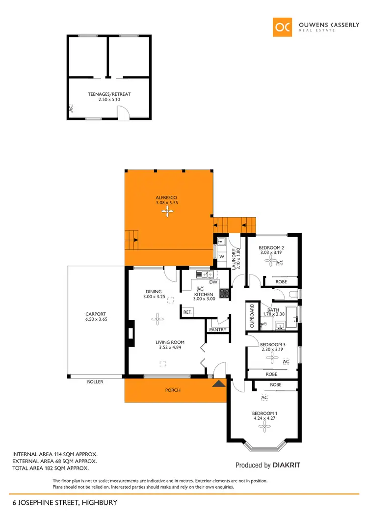 Floorplan of Homely house listing, 6 Josephine Street, Highbury SA 5089
