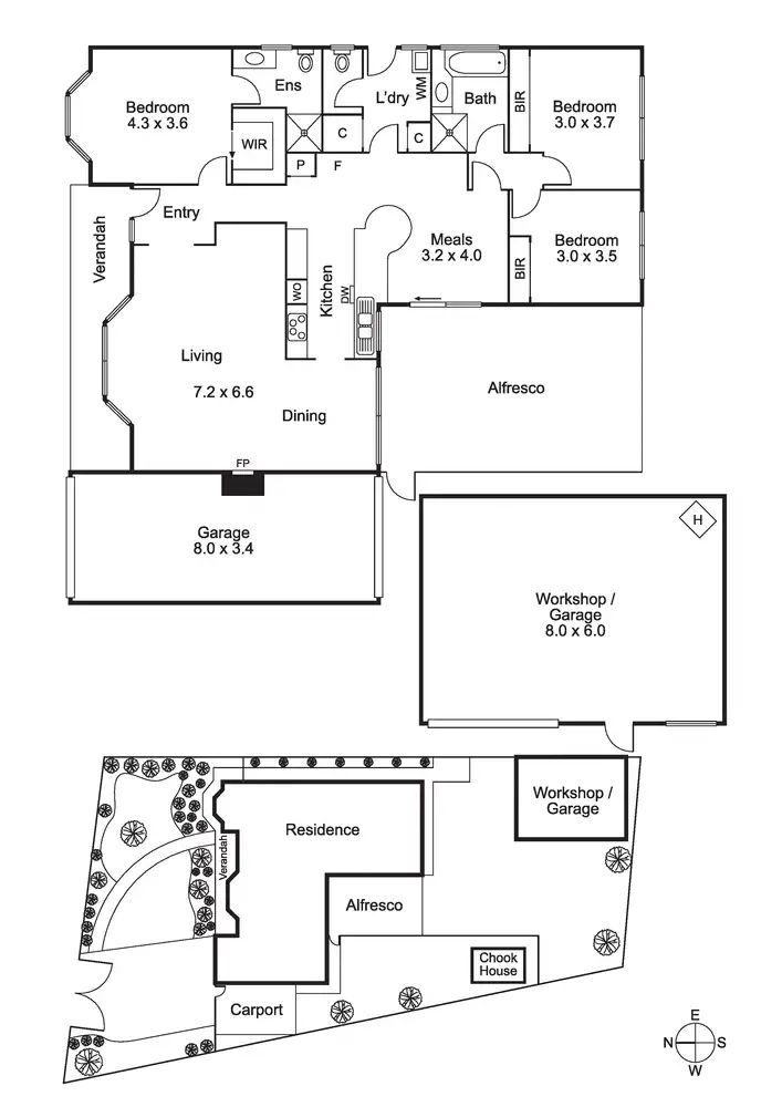 Floorplan of Homely house listing, 8 Sunningdale Avenue, Mornington VIC 3931