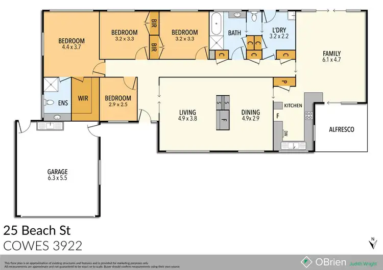 Floorplan of Homely house listing, 25 Beach Street, Cowes VIC 3922