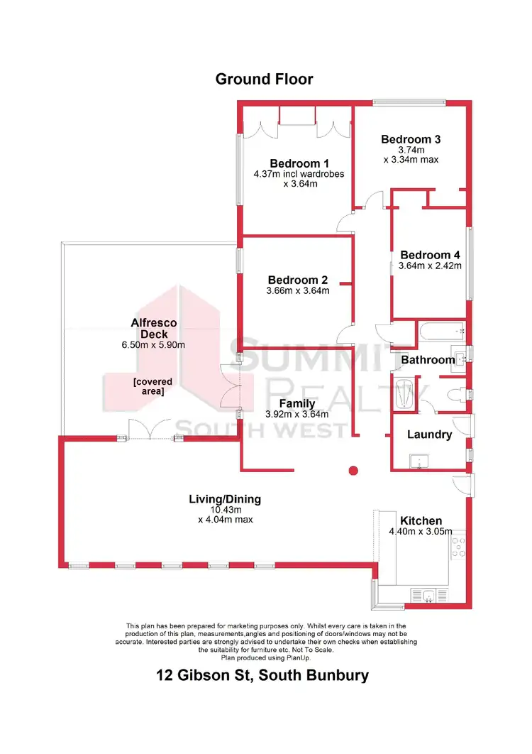 Floorplan of Homely house listing, 12 Gibson Street, Bunbury WA 6230