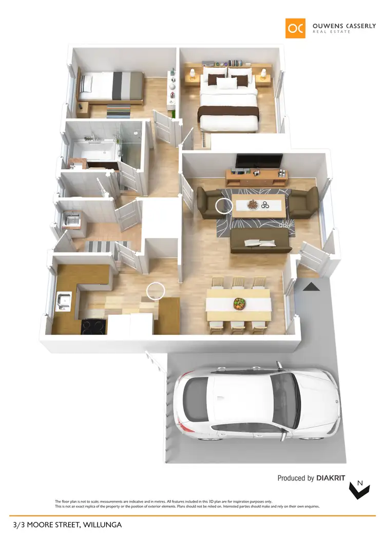Floorplan of Homely unit listing, 3/3 Moore Street, Willunga SA 5172