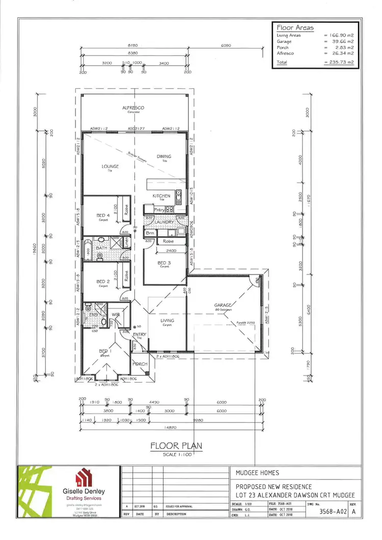 Floorplan of Homely house listing, 11 Alexander Dawson Court, Mudgee NSW 2850