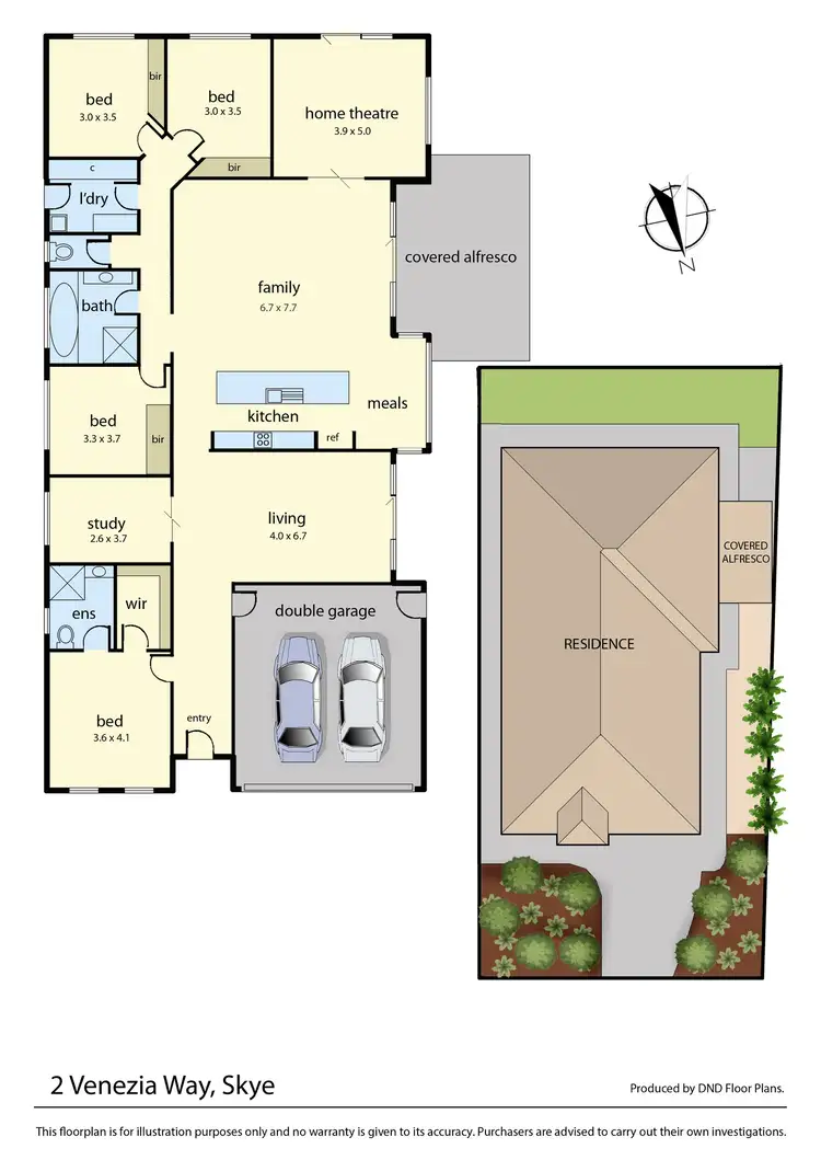 Floorplan of Homely house listing, 2 Venezia Way, Skye VIC 3977