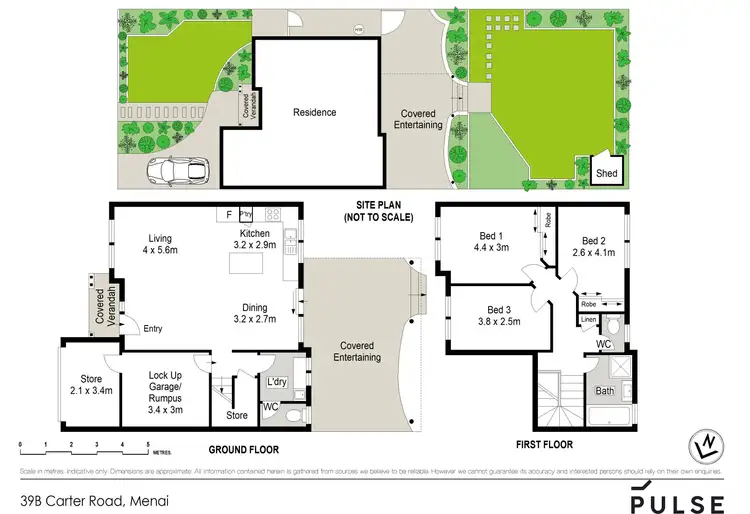 Floorplan of Homely semi-detached listing, 39B Carter Road, Menai NSW 2234