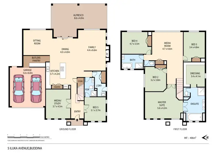 Floorplan of Homely house listing, 5 Iluka Avenue, Buddina QLD 4575